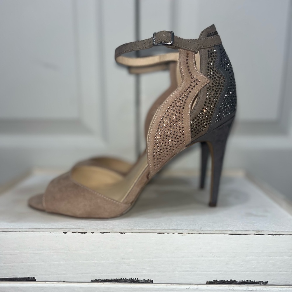 Elegant Tan High Heel Sandals